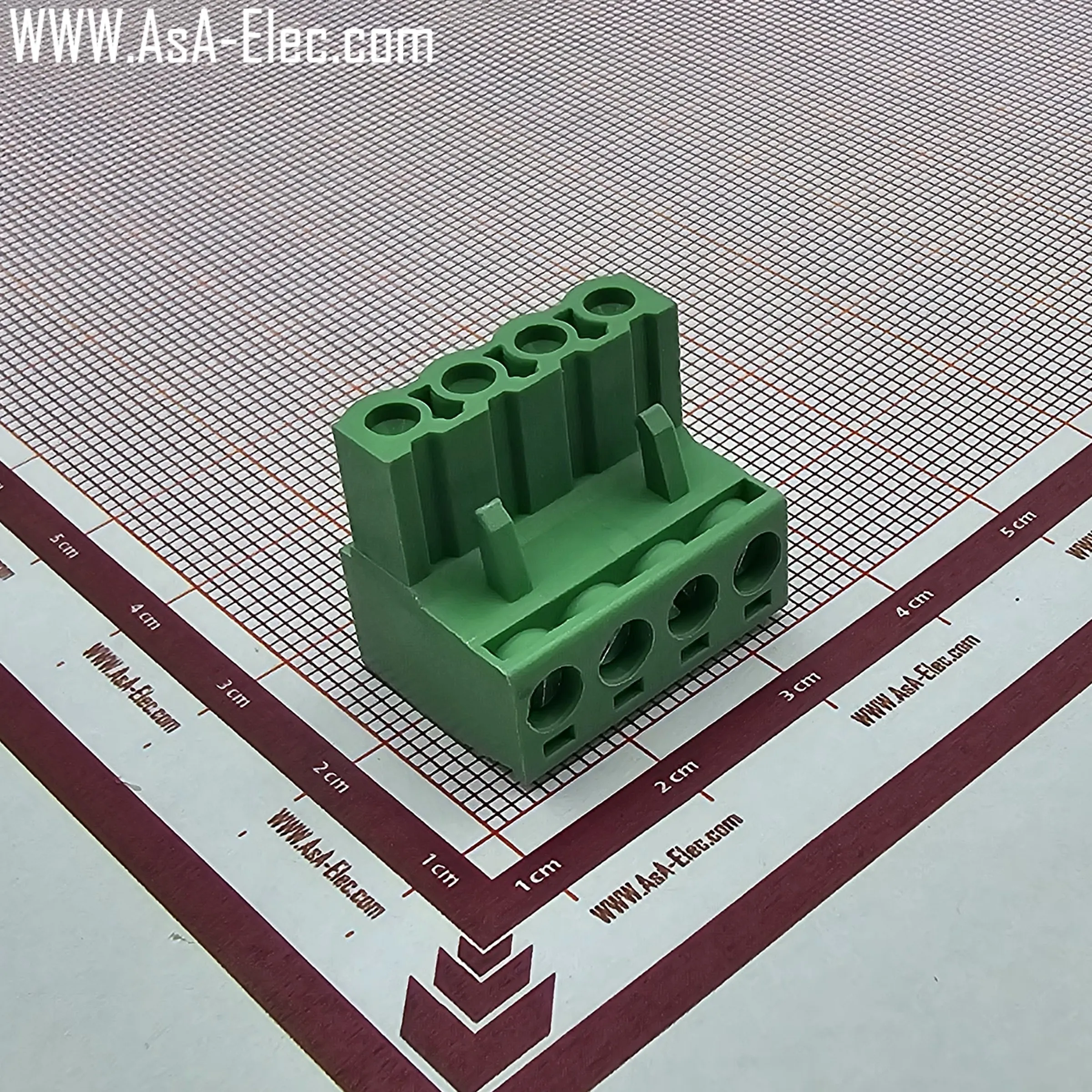 ترمینال فونیکسی 4 پین نر صاف و ماده PTR 5.08mm